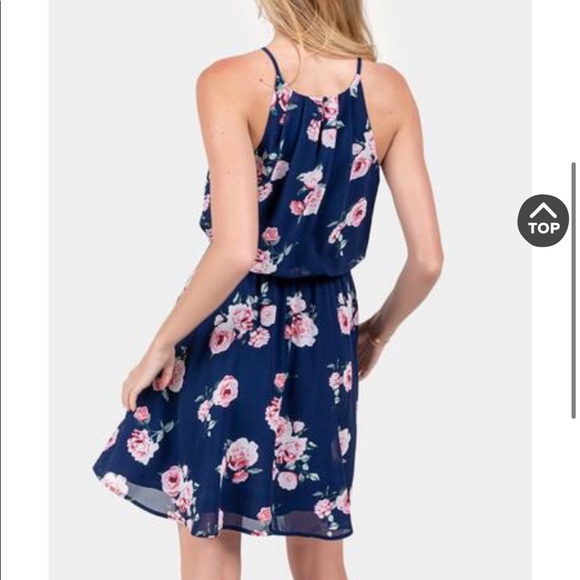 Blue floral dress - Picture 4 of 4